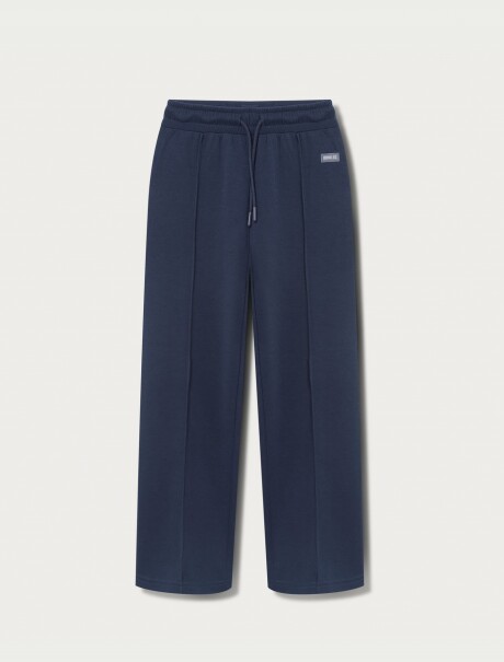 PANTALÓN CON CINTURA ELASTIZADA - AZUL AZUL