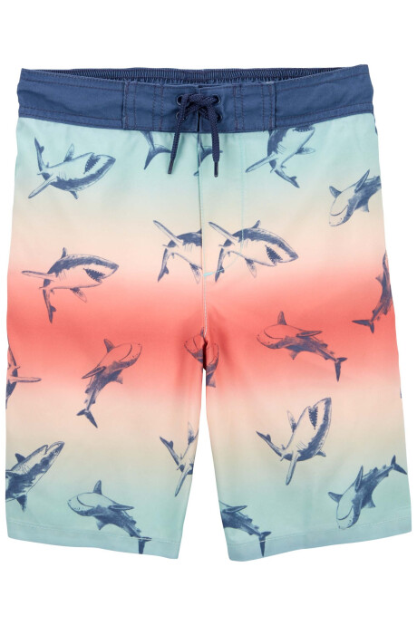 Short de baño con protección UPF 50+ diseño tiburones Sin color