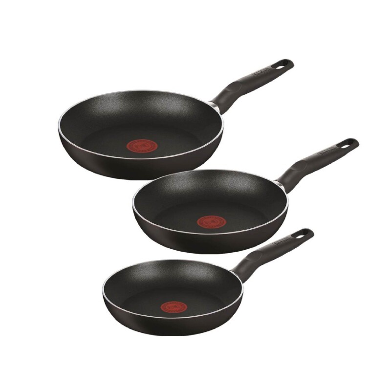 Juego de 3 Sartenes Tefal Vital 20 - 24 y 26cm | Antiadherentes | Color negro. Juego de 3 Sartenes Tefal Vital 20 - 24 y 26cm | Antiadherentes | Color negro.