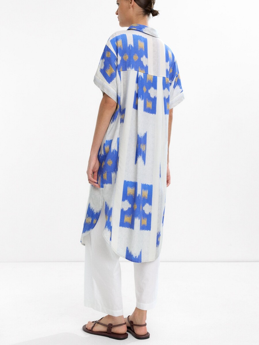 Vestido Camisero Estampado 100% Lyocell multicolor