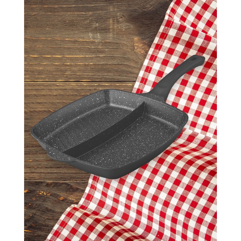 Plancha bifera doble antiadherente Cuori Nero 28cm Plancha bifera doble antiadherente Cuori Nero 28cm