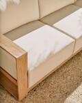 Sofá Ambra de 3 plazas de madera maciza de acacia con acabado claro 249 cm FSC 100% Sofá Ambra de 3 plazas de madera maciza de acacia con acabado claro 249 cm FSC 100%