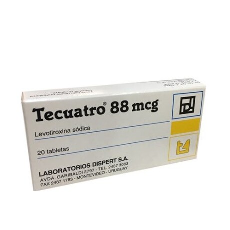 TECUATRO 88 MG X 20 COMPRIMIDOS TECUATRO 88 MG X 20 COMPRIMIDOS