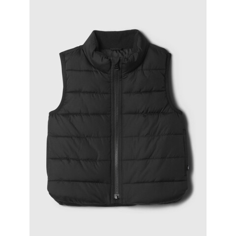 V-PUFFER VEST BLACK