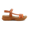 Country Sandalia Mujer Tira Ancha Con Pulsera Y Velcro Salmon