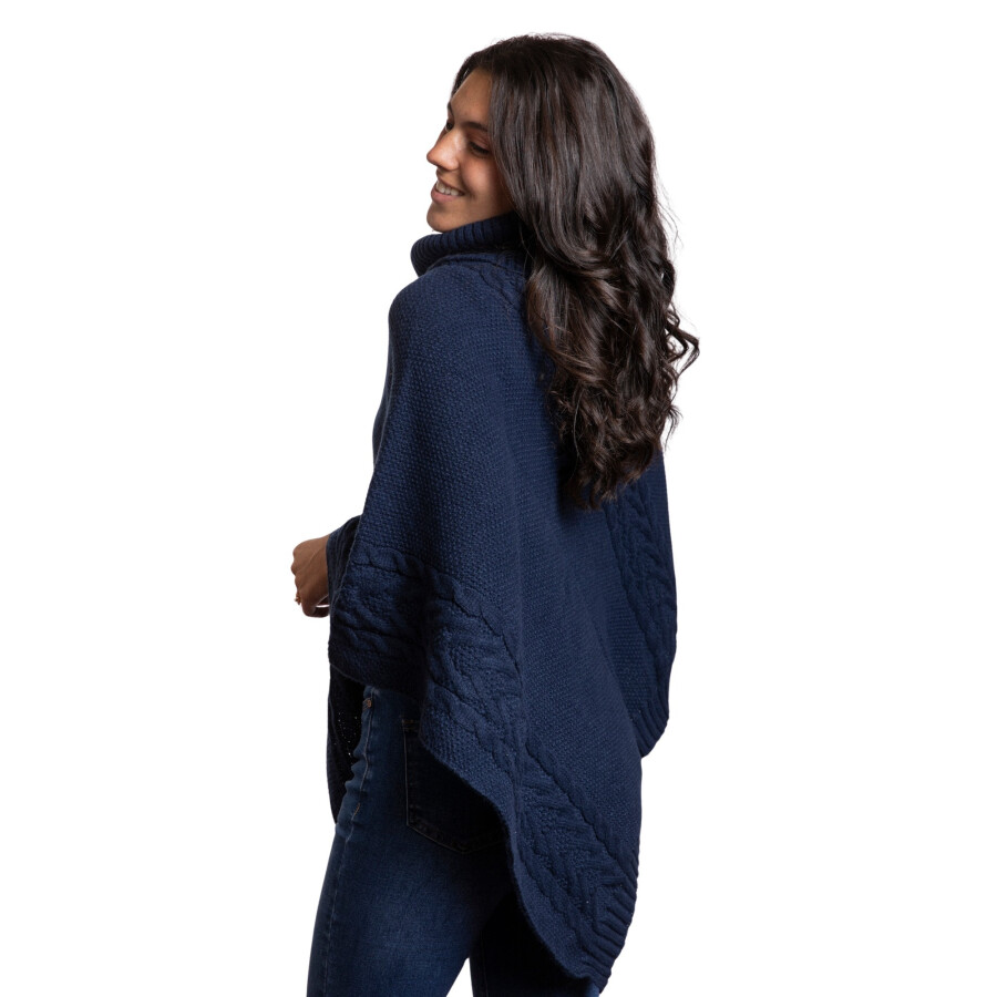 CHERRY PONCHO NAVY