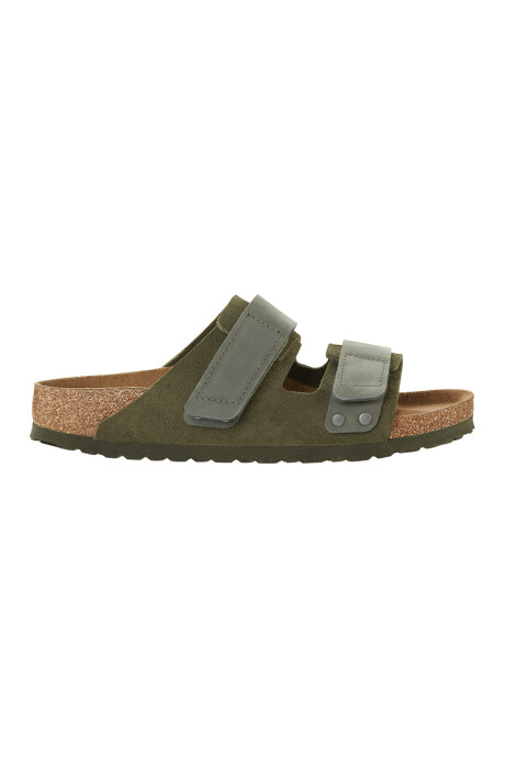 Sandalia Uji Suede Leather - Regular Verde