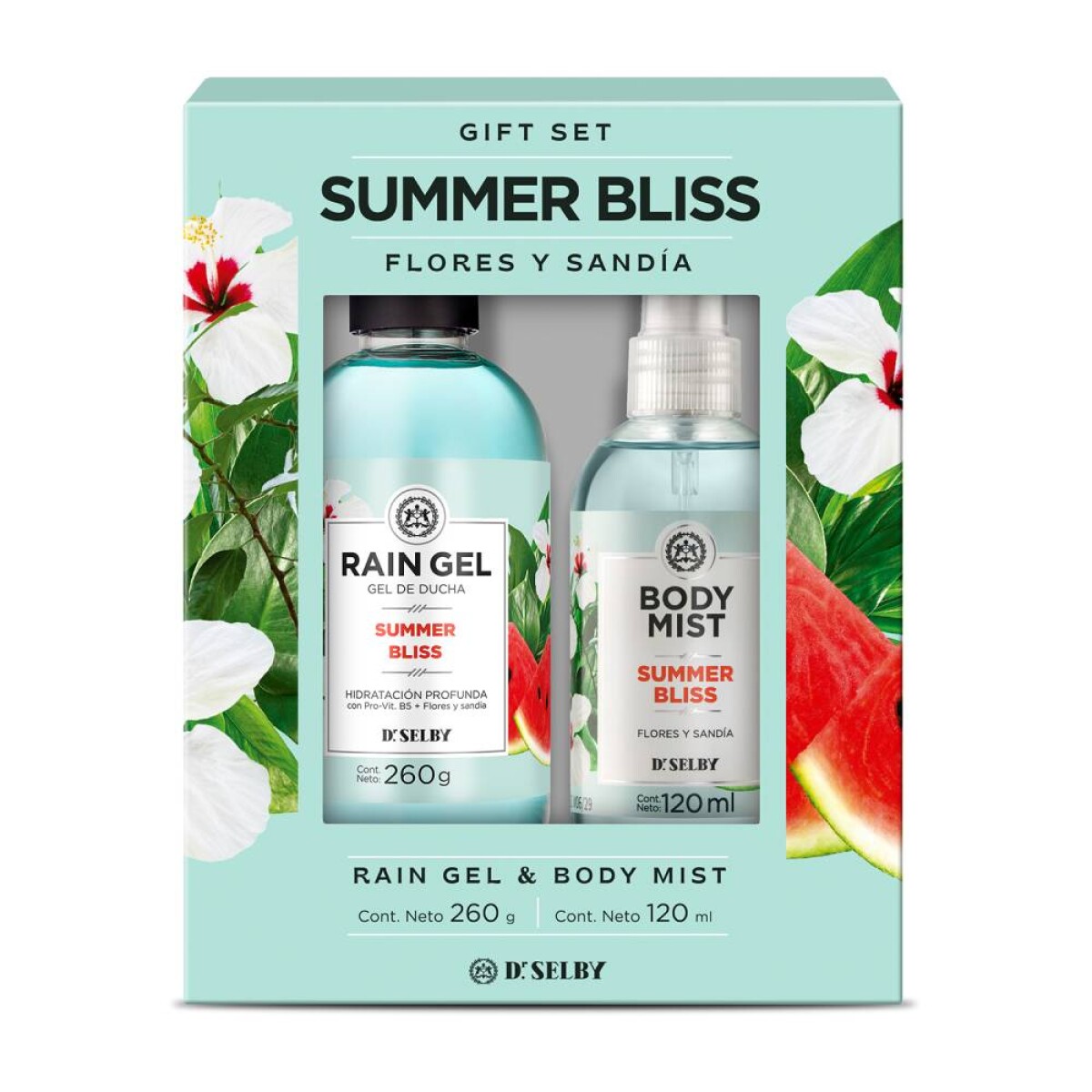 Cofre Rain Gel Summer Bliss 260g + Body Mist 120ml 
