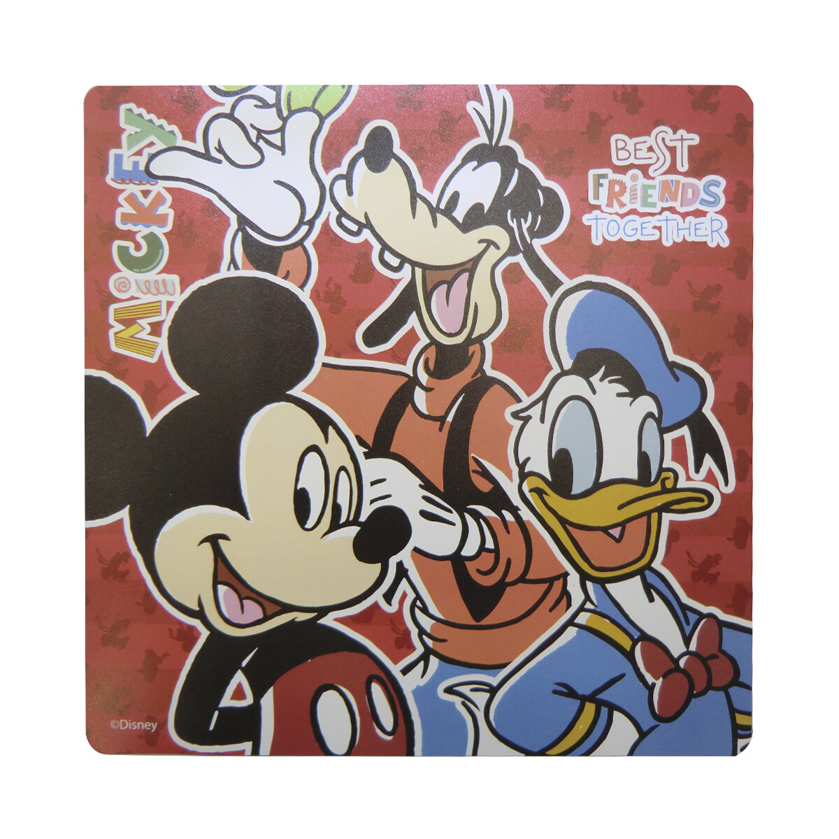 Individual Infantil Plástico 30 x 30 cm - Mickey Rojo 