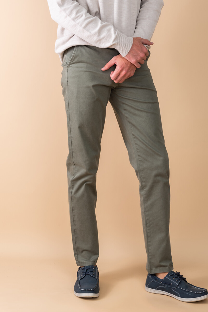 Pantalón chino Verde