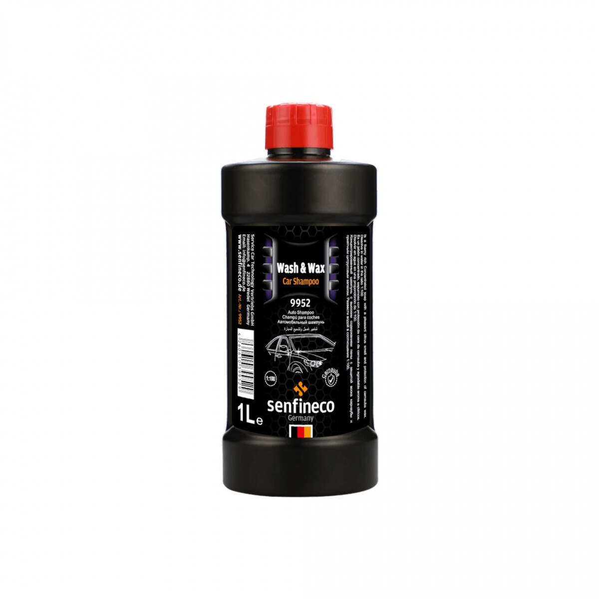 Senfineco Shampoo Wash And Wax 1L 