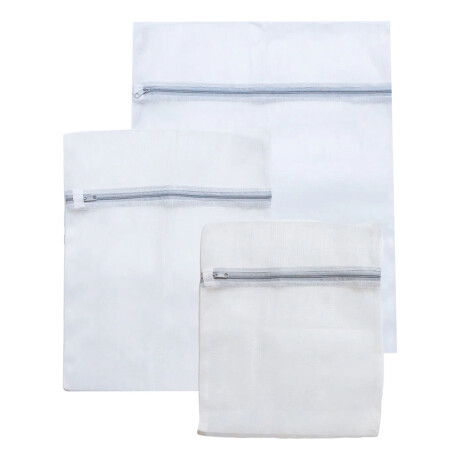 Set 3 Bolsas Protectoras Ropa Lavarropa Secarropas Paramount Blanco
