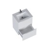 Mueble de baño suspendido Malva Blanco 60cm bacha loza Mueble De Baño Suspendido Malva Blanco 60cm Bacha Loza
