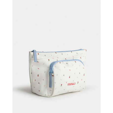 Portacosméticos Rosa Estampado Flores