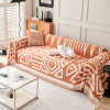Manta sillon y cama triángulos 180x230cm naranja