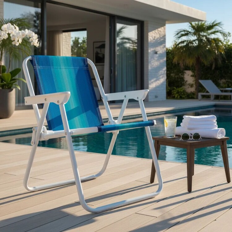 SILLA ALTA DE PLAYA INFANTIL MOR ACERO COLORES SURTIDOS SILLA ALTA DE PLAYA INFANTIL MOR ACERO COLORES SURTIDOS