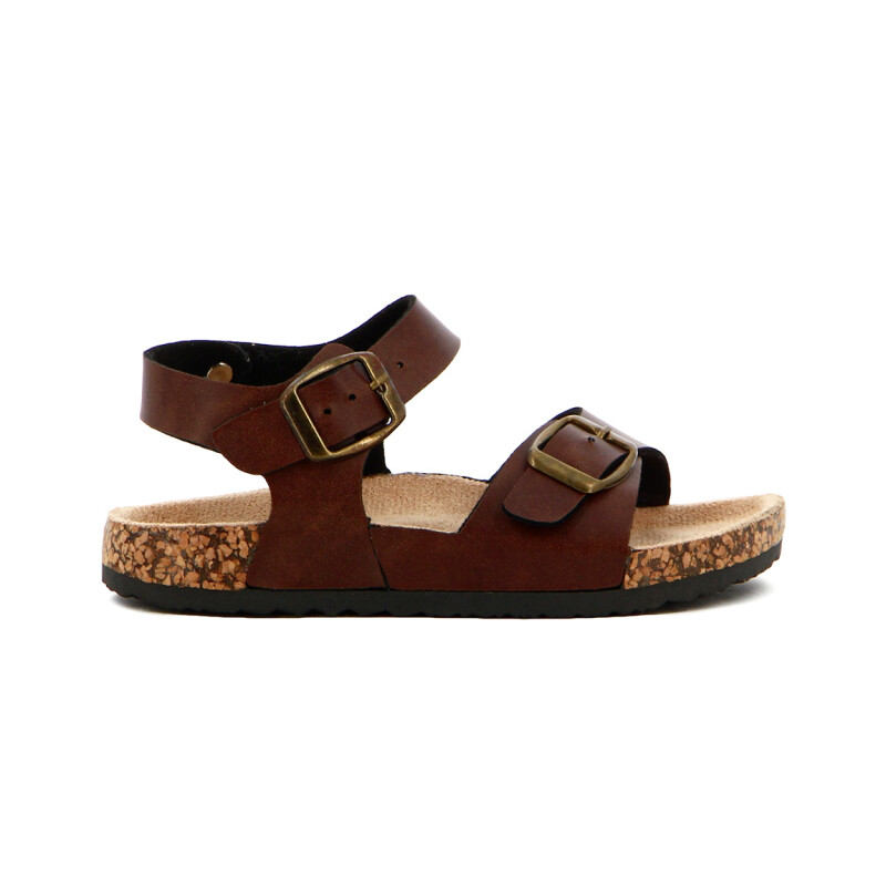 Darkness Sandalia Casual Niña C/tres Tiras C/hebilla Suela Baja / Marrón Marron