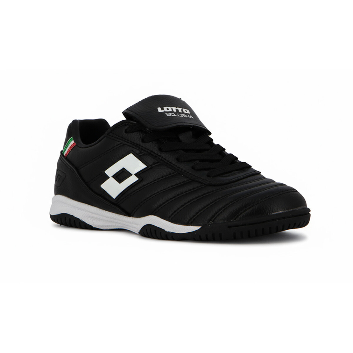 Lotto BOLOGNA Futbol sala ID Niño - Negro/Blanco - Negro-Blanco 