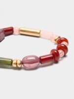 Pulsera Elástica Multicolor Efecto Piedra multicolor