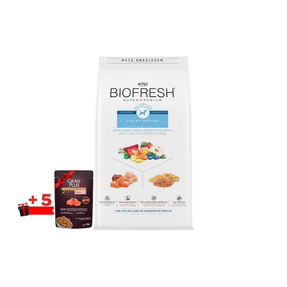 Biofresh Perro Cachorro Raza Mediana 15kg | Crecimiento 