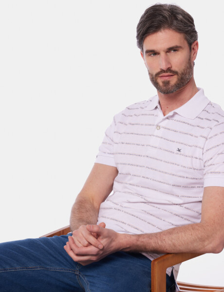 REMERA POLO ESTAMPADA Blanco