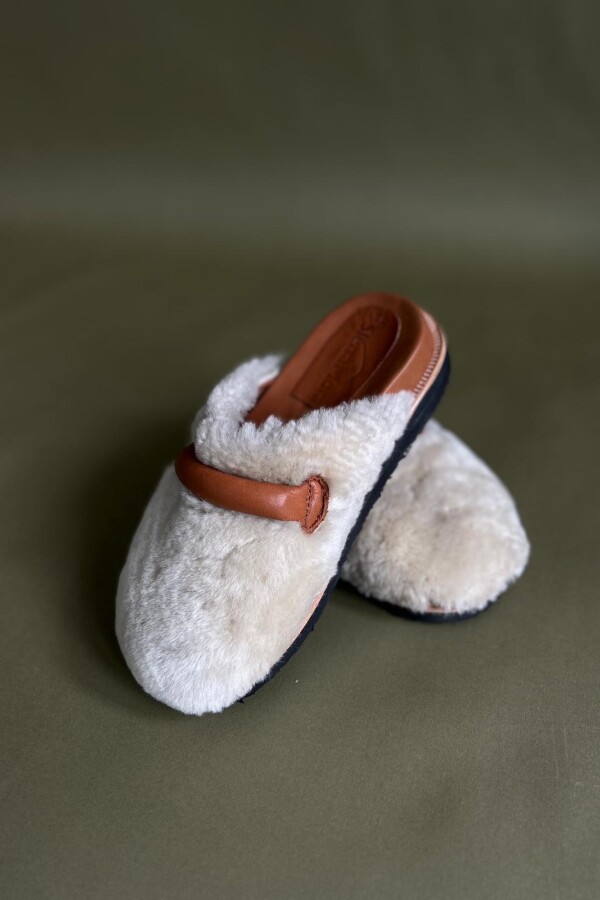 City Slipper Leather Blanco