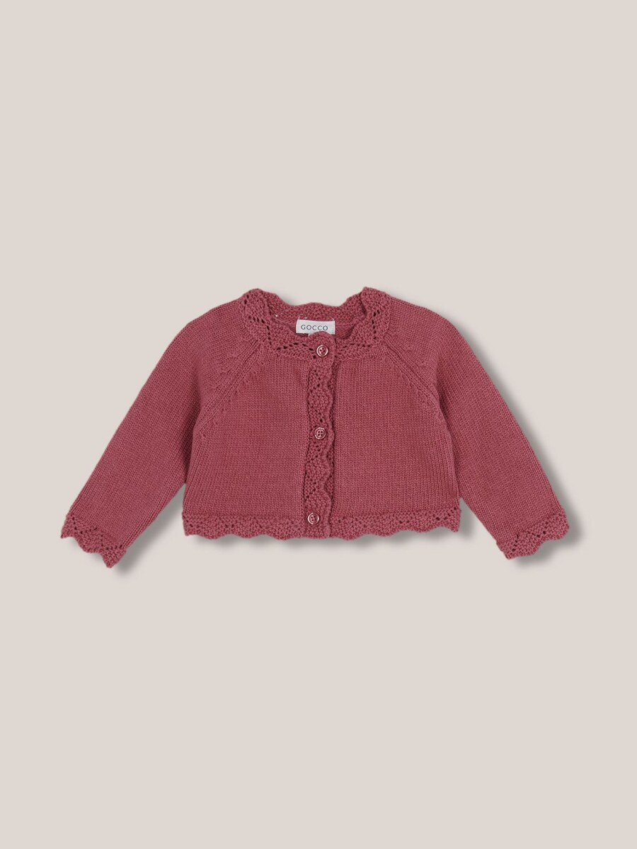 Chaqueta De Punto Berenjena