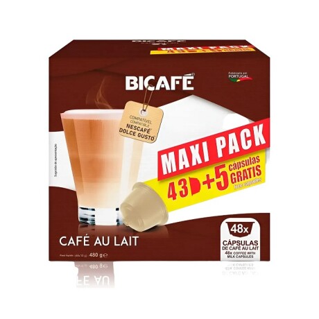 Pack X48 Cápsulas Bicafé Café Au Lait 001