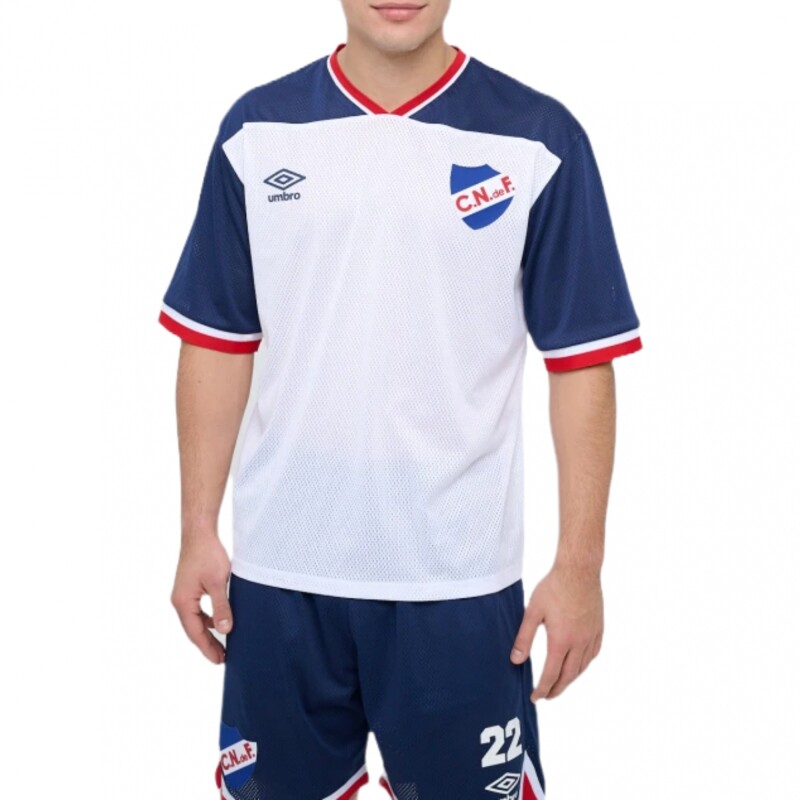 Remera Umbro Match Nacional White Blue