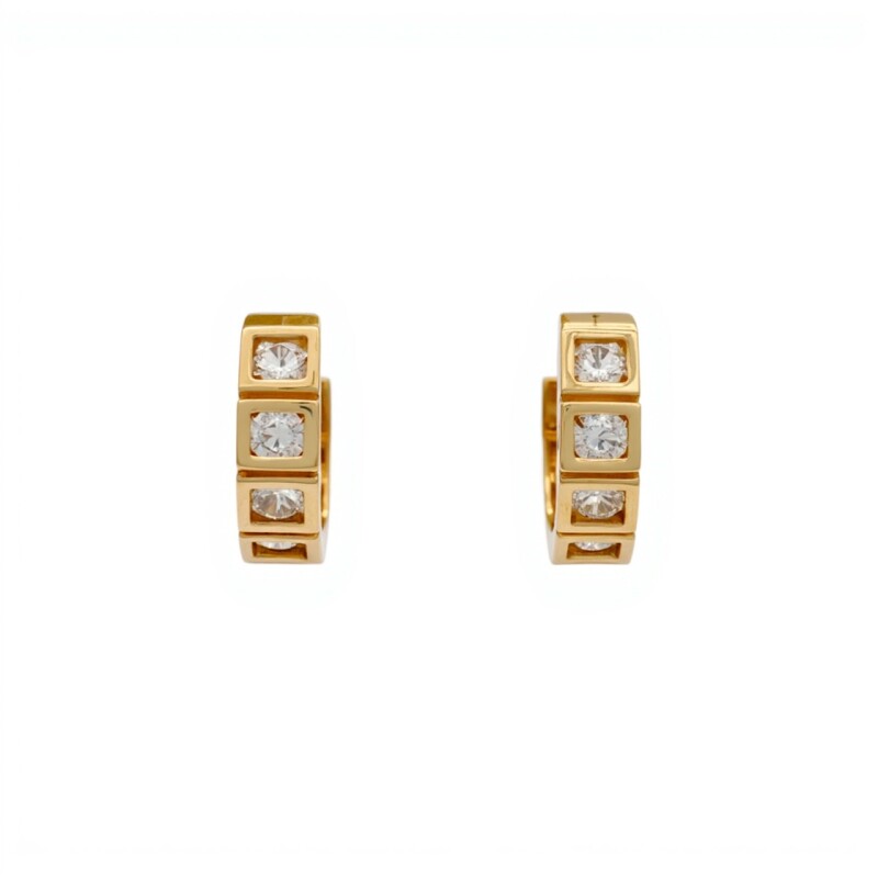 Caravanas Aros de Zirconias oro- Oro bajo - Zirconia - CA8100 conpiedra