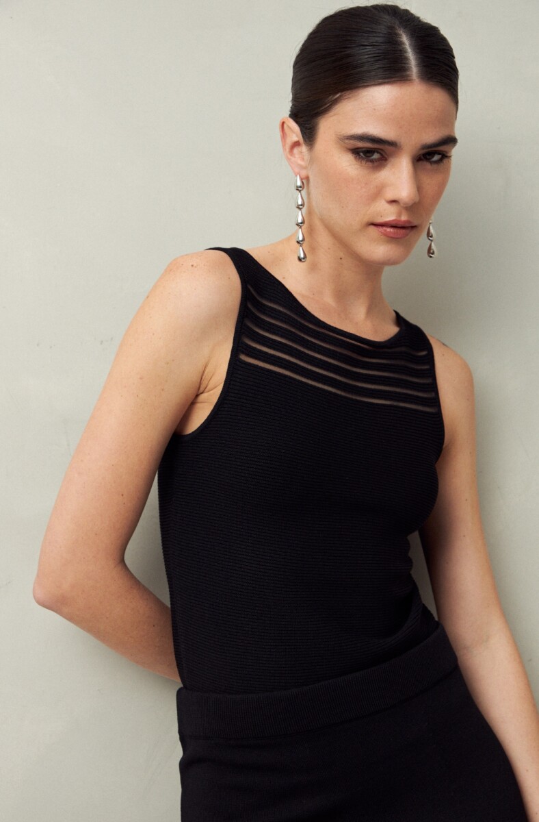 TOP LULU - Negro 