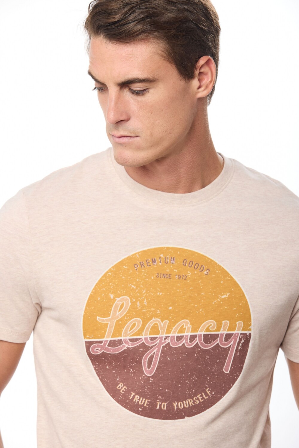 REMERA ESTAMPADA Beige