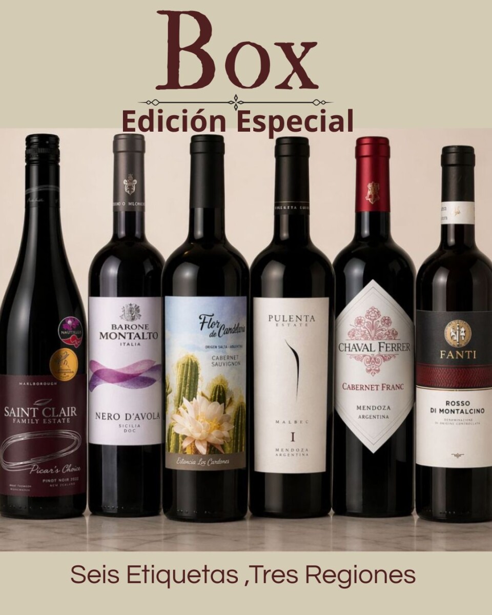Box Edición Especial:Argentina,italia ,Nueva Zelanda 