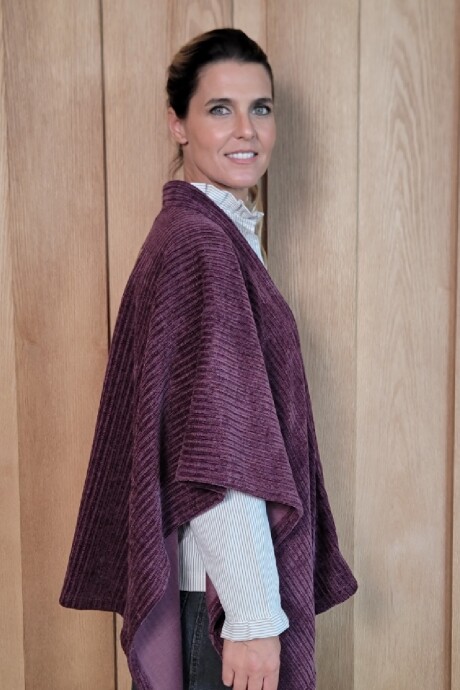 Ruana Cerdeña Bordeaux