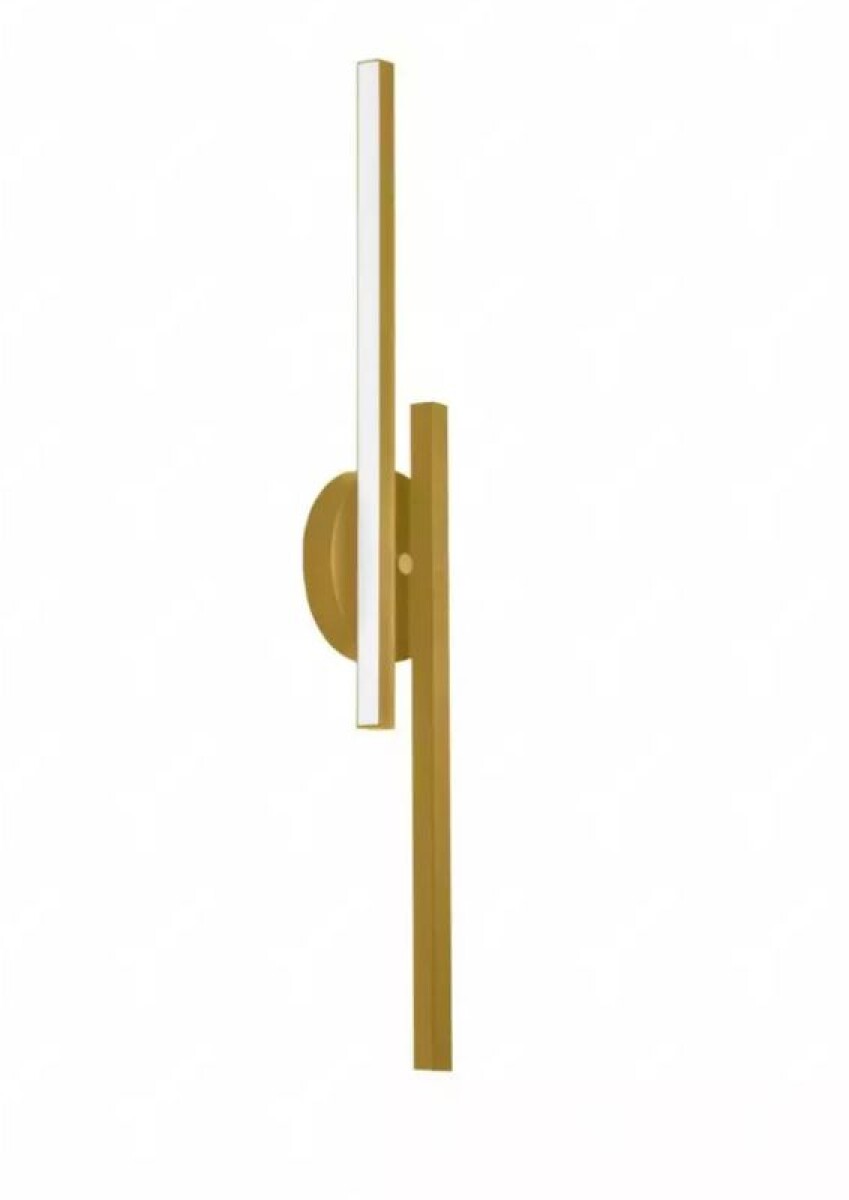 APLIQUE LED ZIG LUZ LATERAL 60CM 18W 3000K DORADO 