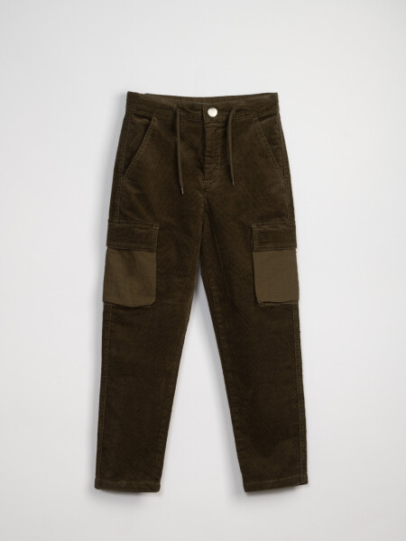 Pantalón cargo pana Verde
