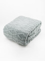 FLANNEL TRAMA ROMBOS 2 PLAZAS GRIS
