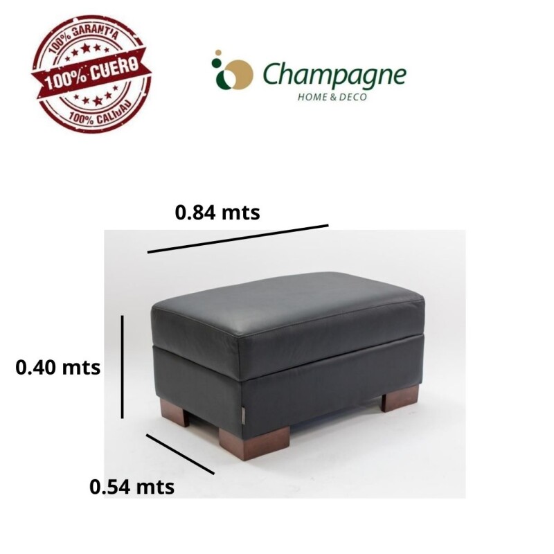 PUFF DOMINI OTTOMAN - 100% CUERO - AVELLANA PUFF DOMINI OTTOMAN - 100% CUERO - AVELLANA