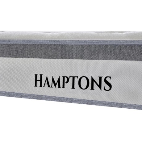 Sommier Queen Hamptons Hybrid Rhodium con respaldo Sommier Queen Hamptons Hybrid Rhodium con respaldo