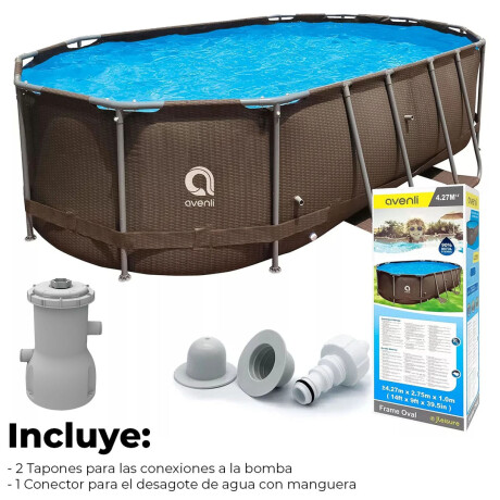 Piscina Jilong Rattan 8073 L Estructural 427X275X100 1