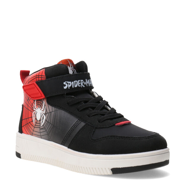 Championes de Niños MARVEL Bota Casual Spider Man Negro - Rojo