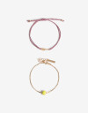 Pulseras Flexibles Sets Color Set De Pulseras Athletic Bling - Dorado