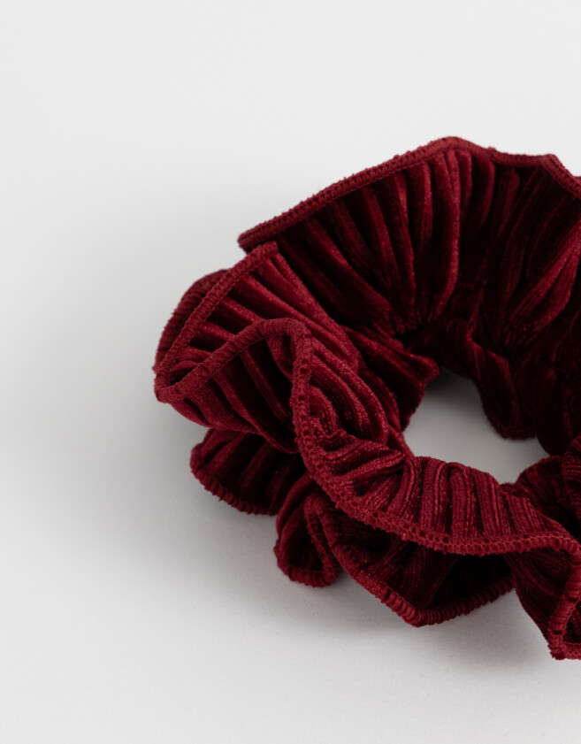 Skunzies Classic Maxi Scrunchie De Velvet - Rojo Burdeaux