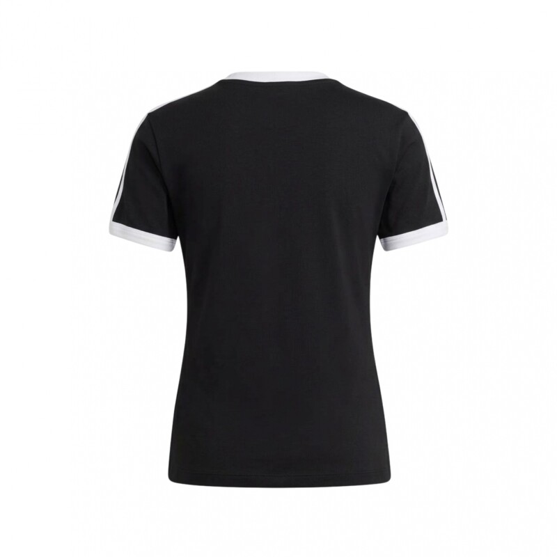 REMERA adidas 3 STRIPE TEE SLIM Black White