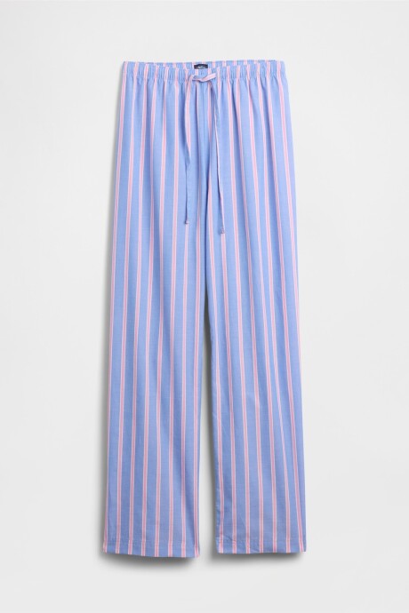 Pijama Pantalón Poplin Mujer Blue Pink Stripe