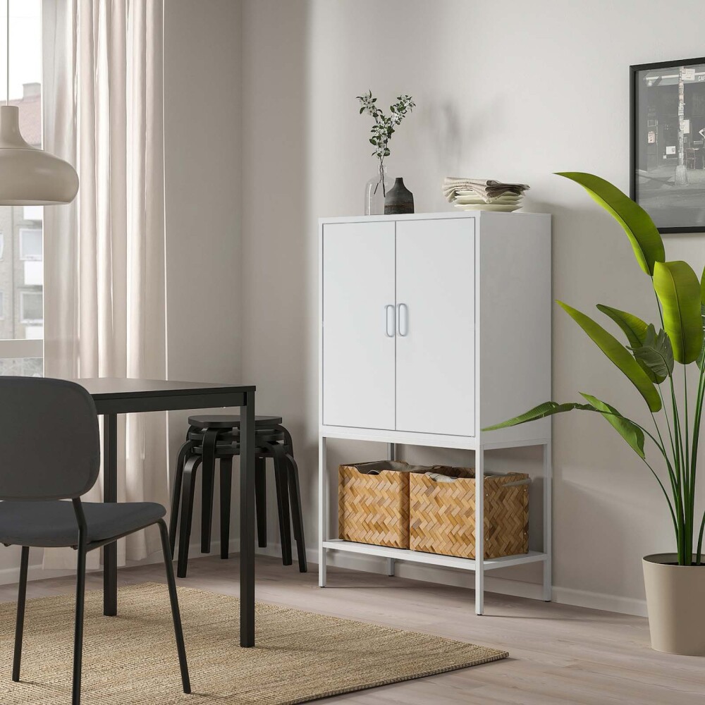 APARADOR 2P ALTO METAL BLANCO OLIVIA