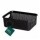 Caja Cesto Organizador en Plástico Calado Línea 17x12x6Cm Negro