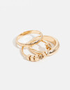 Sets Anillos Metal Set Anillos De Metal - Dorado