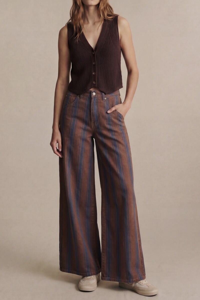 Chaleco Botones Chocolate