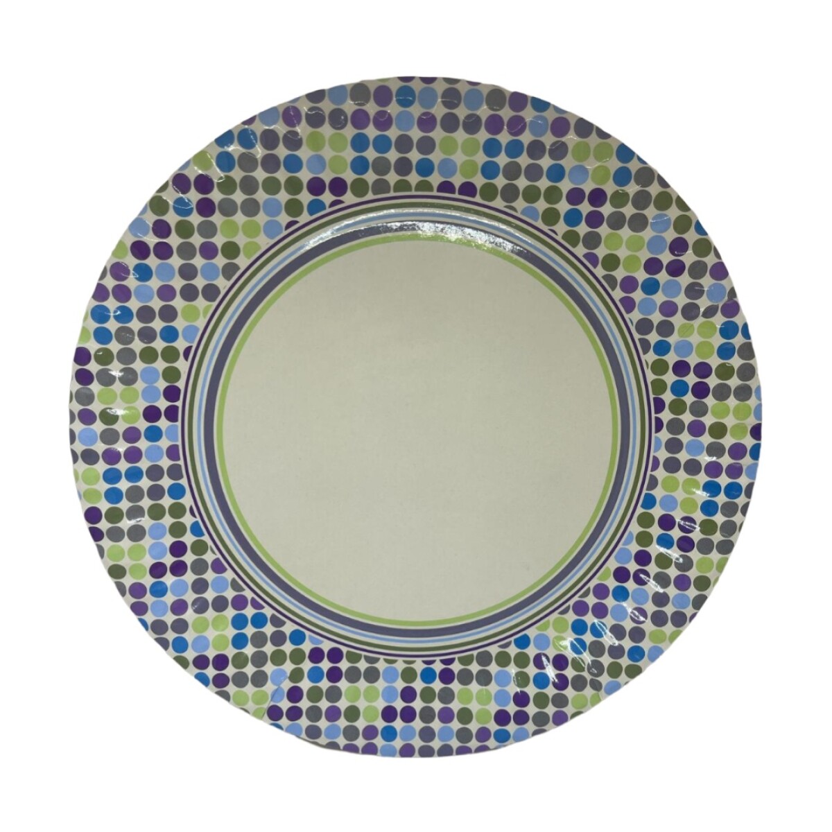 Plato 23 Cm Diseño Rayas 